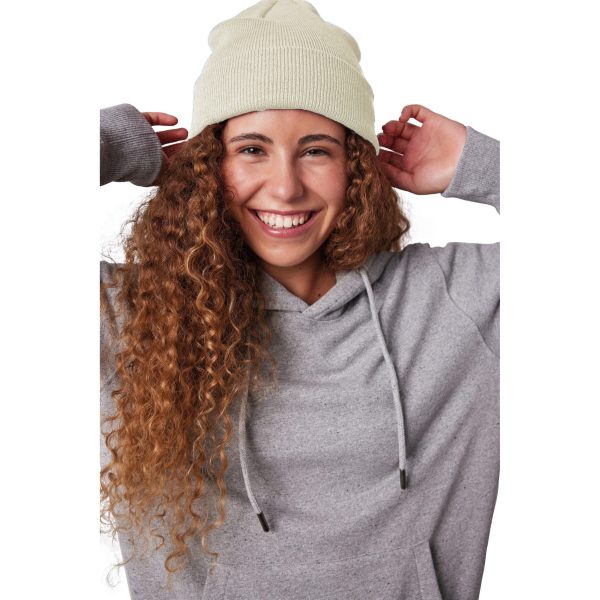 Wintermuts Beanie Yukon - gebroken wit - heren/dames - sterk/zacht/licht gebreid 100% Acryl