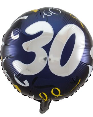 30 Jaar Stijlvol Feest Folieballon - 45cm