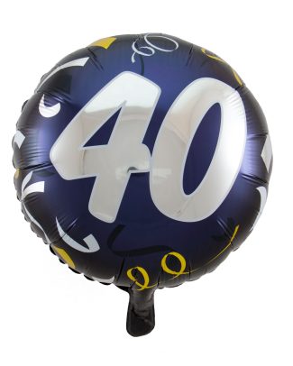 40 Jaar Stijlvol Feest Folieballon - 45cm
