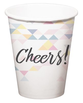Cheers Parelmoer Bekers 250ml - 6 stuks