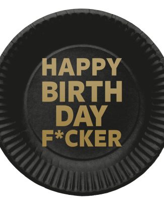 Happy Birthday Fucker Borden 23cm - 8 stuks