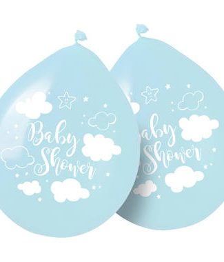 Ballonnen Babyshower Blauw - 8stk