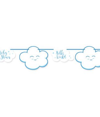 Slinger Babyshower Blauw - 4mtr