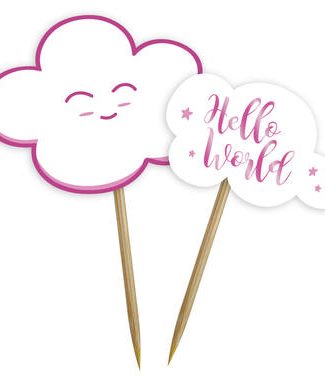 Prikkers Babyshower Roze - 24stk