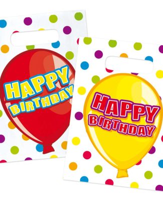 Happy Birthday Uitdeelzakjes - 6 stuks