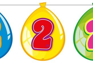 2 Jaar Birthday Ballonnen Slinger - 10 meter