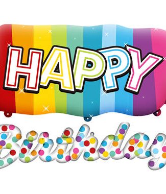 Folieballon Rainbow - 2stk