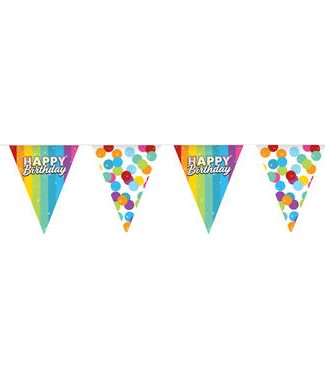 Vlaggenlijn Rainbow - 6mtr