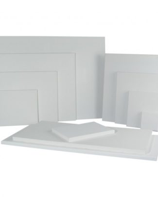 Handbespannen canvas schildersdoek - 10 x 10 cm - wit - schilderijen -