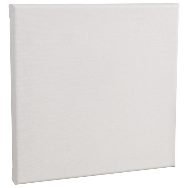 Handbespannen canvas schildersdoek - 20 x 20 cm - wit - schilderijen -