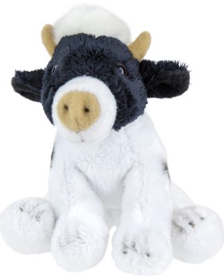 Pluche knuffel dieren zittende koe 15 cm