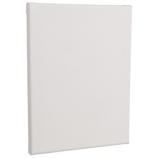 Handbespannen canvas schildersdoek - 18 x 24 cm - wit - schilderijen -