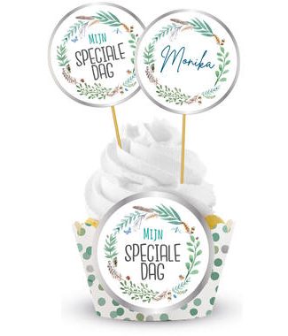Cupcake Decoratie Set Mijn Speciale Dag - 12delig