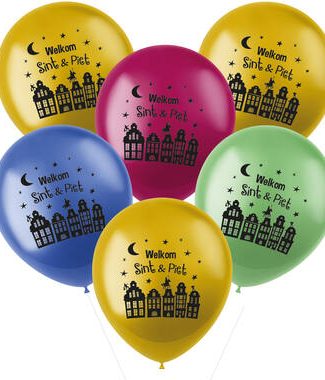 Welkom SInt&Piet Ballonnen - 6stk