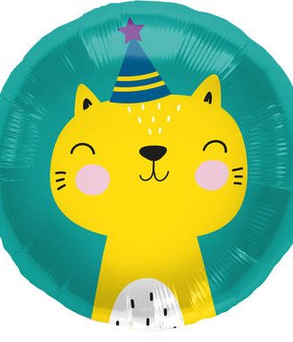 Folieballon Birthday Kat - 45cm