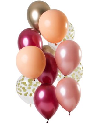 Ballonnen set Rich Ruby - 12stk