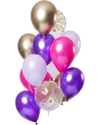 Ballonnen Purple Posh - 12stk