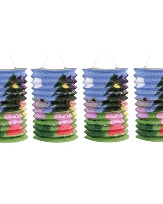 4x Peppa Pig thema treklampionnen 25 cm