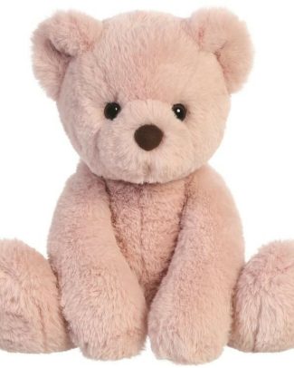 Aurora Pluche teddybeer - Eco Nation - roze - 28 cm - bosdieren thema