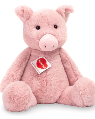Knuffeldier varken/biggetje - zachte pluche stof - premium kwaliteit knuffels - roze - 32 cm