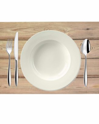Bellatio design Placemat - 1 stuks - hout look - bruin - 43 x 28 cm