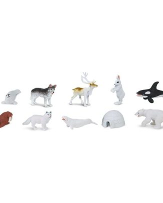 Safari LTD Speelgoed figuren - Noordpool thema - 10x - kunststof -