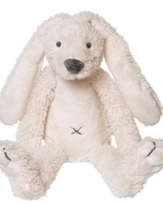 Happy Horse Knuffel konijn - pluche konijn Richie - wit - 28 cm - boerderij knuffel