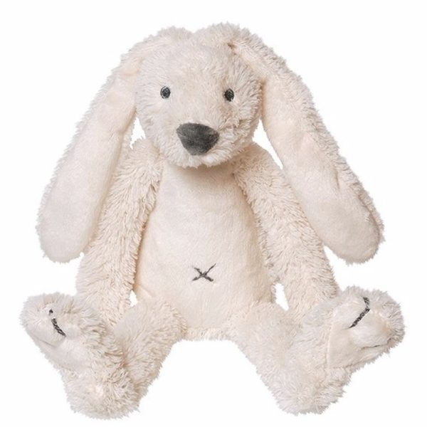 Happy Horse Knuffel konijn - pluche konijn Richie - wit - 28 cm - boerderij knuffel