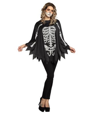 Poncho Skelet - One size
