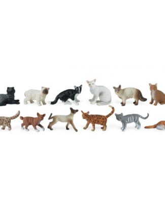 Safari LTD Speelgoed katten - 11x - kunststof - speeldiertjes -
