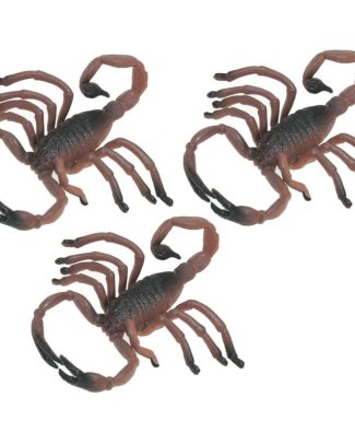 3x Enge halloween beestjes schorpioenen van plastic 8 cm