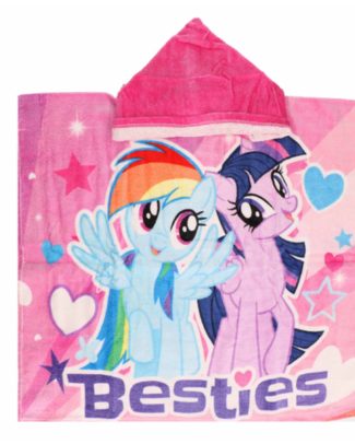 My little Pony badcape met roze capuchon -