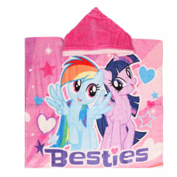 My little Pony badcape met roze capuchon -
