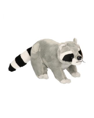 Wasbeer knuffel met kraalogen 25 cm