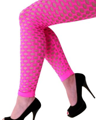 Neon Roze Legging met gaten