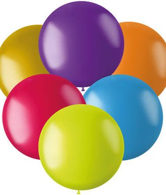 Ballonnen Mix Color Pop Metallic - 48cm