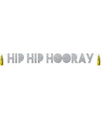 Letterslinger Hip Hip Hooray Zilver
