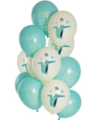 Ballonnen Set Birthday Crocodile - 12stk
