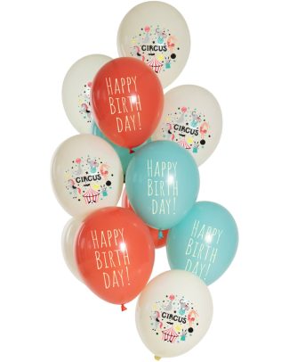 Ballonnen Set Birthday Circus - 12stk
