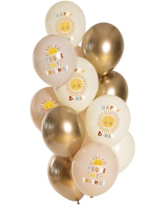 Ballonnen Set Birthday Sunshine - 12stk