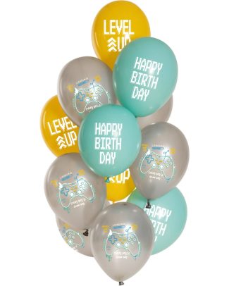 Ballonnen Set Birthday Gamer- 12stk