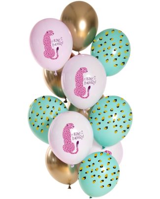 Ballonnen Set Birthday Panter- 12stk
