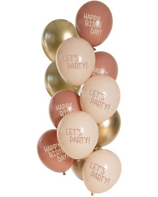 Ballonnen Set Golden Blossom- 12stk