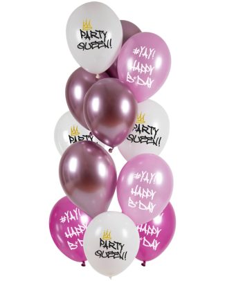 Ballonnen Set Party Queen - 12stk