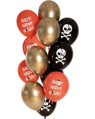 Ballonnen Set Birthday Pirate - 12stk