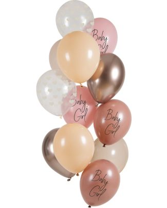 Ballonnen Set Baby Girl - 12stk