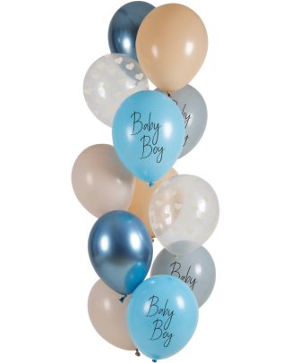 Ballonnen Set Baby Boy - 12stk