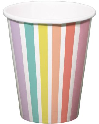 Bekertjes Pastel Stripes - 6stk