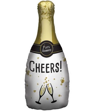 Folieballon Champagnefles
