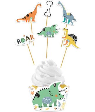 Cup-cake Decoratieset Dino Roar